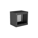 Intellinet 19&quot; Network Cabinet - Wall Mount (Basic), 9U, 400mm Deep, Black, Flatpack, Max 5