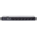 Intellinet 19&quot; 1.5U Rackmount 7-Way Power Strip - German Type&quot;, With Surge Protect