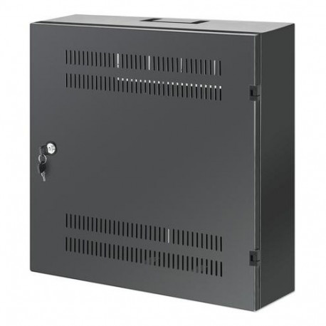 Intellinet Low-Profile 19" Wall Mount Cabinet with 4U Horizontal and 2U Vertical Rails Slim, Sp