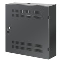 Intellinet Low-Profile 19&quot; Wall Mount Cabinet with 4U Horizontal and 2U Vertical Rails Slim