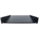 Intellinet 19&quot; Cantilever Shelf, 2U, 2-Point Front Mount, 400mm Depth, Vented, Max 25kg, Bl