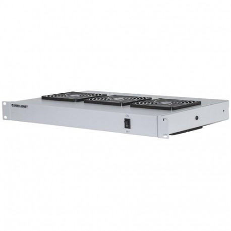 Intellinet 3-Fan Ventilation Unit for 19" Racks, 1U, Grey