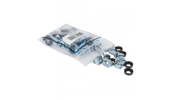 Intellinet Cage Nut Set (20 Pack), M6 Nuts, Bolts and Washers, Suitable for Network Cabinets/Server 