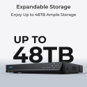 Reolink NVS36 - 36-Channel PoE NVR with 48TB Storage Capacity, Support Up to 16MP Cam, 2-Way Audio v
