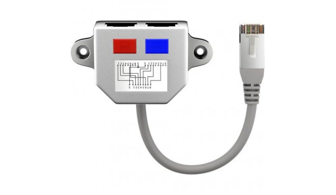 Goobay 68908 networking cable Silver 0.15 m Cat5