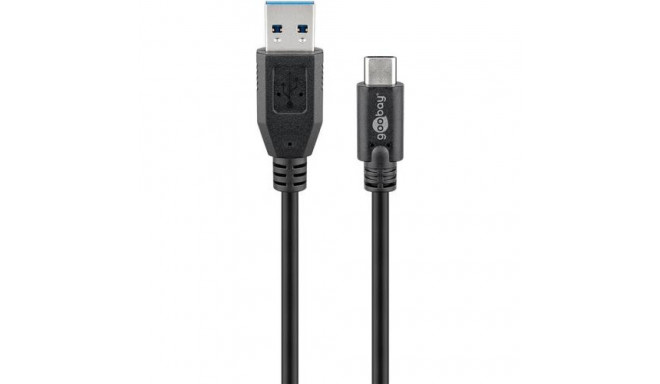 Goobay Sync &amp; Charge Super Speed USB-C to USB A 3.0 Charging Cable, 0.5 m