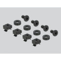 DeLOCK 19″ DIN rail Panel 2U black