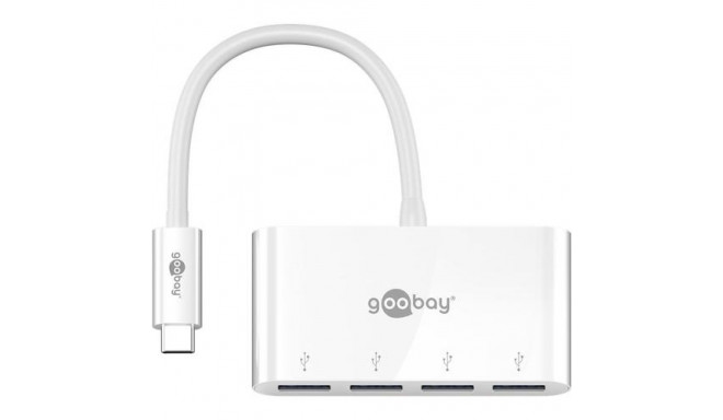 Goobay 66274 laptop dock/port replicator Wired USB 3.2 Gen 1 (3.1 Gen 1) Type-C White