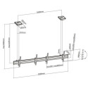 Equip 45&quot;-55&quot; Dual Screen Ceiling Mount