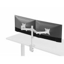 Equip 17"-32" Articulating Dual Monitor Desk Mount Bracket, White