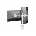 Equip 17"-32" Articulating Dual Monitor Desk Mount Bracket, White