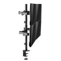 Equip 17"-32" Articulating Quad Monitor Desk Mount Bracket