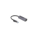DeLOCK 3 Port USB 5 Gbps Hub + Gigabit LAN with USB Type-C or USB Type-A connector in metal case