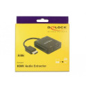 DeLOCK 63276 video cable adapter HDMI Type A (Standard) Black