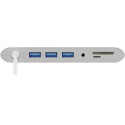 Goobay 62113 laptop dock/port replicator Wired USB 3.2 Gen 1 (3.1 Gen 1) Type-C Silver