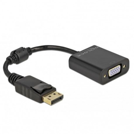 DeLOCK Adapter DisplayPort 1.2 male to VGA female black