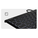 KeySonic KSK-5011ELC (DE) keyboard USB QWERTZ German Black