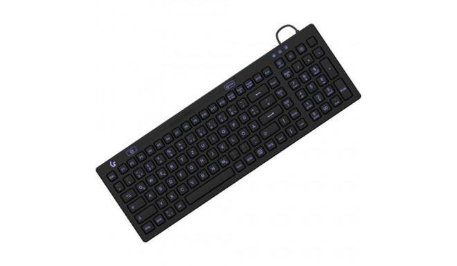 KeySonic KSK-6031INEL-B (DE) keyboard Industrial USB QWERTZ German Black