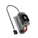 ICY BOX IB-M2HSF-705 Solid-state drive Heatsink/Radiatior 3 cm Silver 1 pc(s)