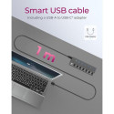 ICY BOX IB-HUB1701-C3 USB 3.2 Gen 1 (3.1 Gen 1) Type-B 5000 Mbit/s Anthracite