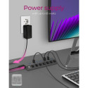 ICY BOX IB-HUB1701-C3 USB 3.2 Gen 1 (3.1 Gen 1) Type-B 5000 Mbit/s Anthracite