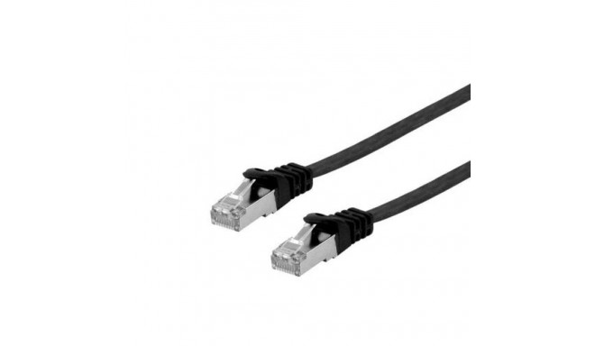 Equip Cat.6A U/FTP Flat Patch Cable, 2.0m, black