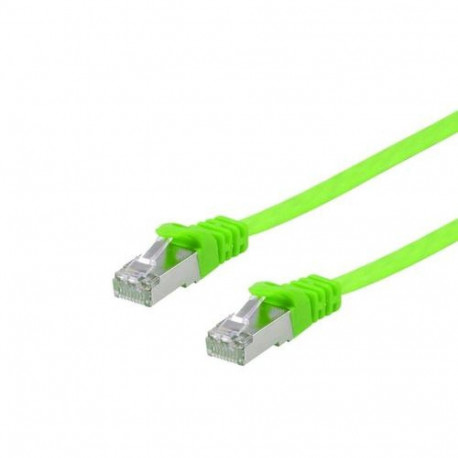 Equip Cat.6A U/FTP Flat Patch Cable, 3.0m, Green