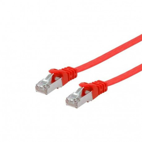 Equip Cat.6A U/FTP Flat Patch Cable, 2.0m, Red
