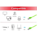 Equip Cat.6A U/FTP Flat Patch Cable, 3.0m, Green