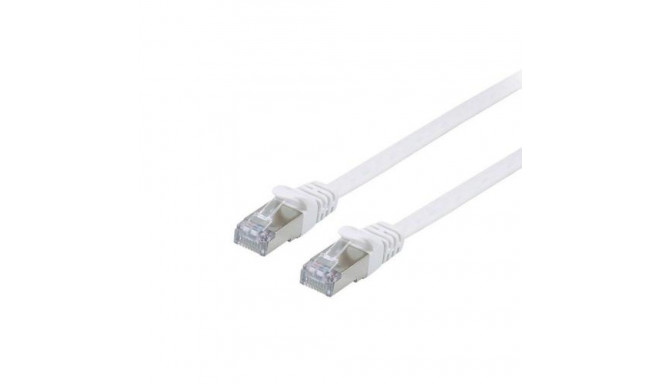Equip Cat.6A U/FTP Flat Patch Cable, 10.0m, White