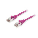 Equip Cat.6A S/FTP Patch Cable, Purple, 1.5m