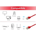 Equip Cat.6A F/FTP Slim Patch Cable, 0.25m, Red