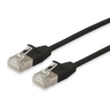 Equip Cat.6A F/FTP Slim Patch Cable, 2m, Black