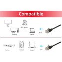 Equip Cat.6A F/FTP Slim Patch Cable, 2m, Black