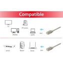 Equip Cat.6A F/FTP Slim Patch Cable, 0.25m, Beige