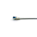 Equip Cat.6A S/FTP Patch Cable, Angled to Straight plug, 2.0m, White