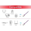 Equip Cat.6A Platinum S/FTP Patch Cable, 20m, Purple
