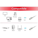 Equip Cat.6 S/FTP Patch Cable, 1.0m, Gray