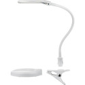 Goobay LED Magnifying Lamp with Base and Clamp, 6 W, white