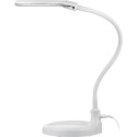 Goobay LED Magnifying Lamp with Base and Clamp, 6 W, white