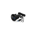 ICY BOX IB-HUB1404A socket-outlet Black
