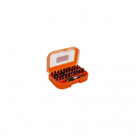 Bahco 31 pcs bit set for slotted, Phillips, Pozidriv, TORX®, Hexagon head screws, bit holder and soc
