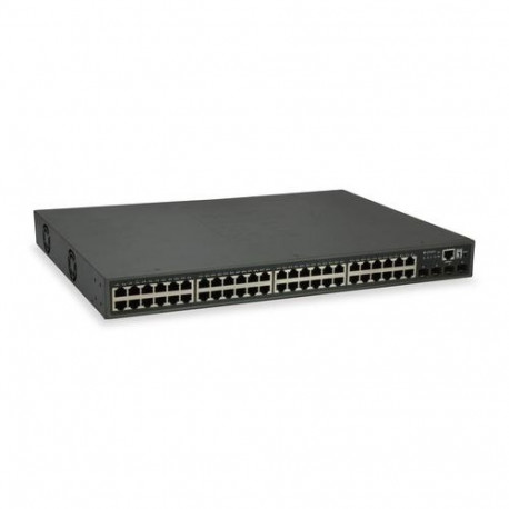 LevelOne 52-Port L3 Lite Managed Gigabit PoE Switch, 4 x 10GbE SFP+, 48 PoE Outputs, 400W PoE Power 