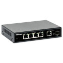 Intellinet 5-Port Gigabit Ethernet PoE+ Switch with SFP Port, Four PSE PoE Ports, IEEE 802.3at/af (P