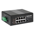 Intellinet 8-Port Gigabit Ethernet PoE+ Industrial Switch with PoE Passthrough, One PD PoE Port with