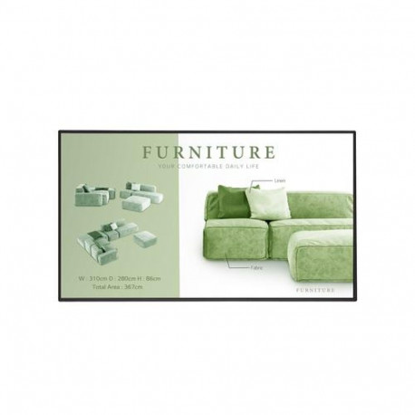 LG 55UM5N-H Digital signage flat panel 139.7 cm (55") LCD Wi-Fi 500 cd/m² 4K Ultra HD Black