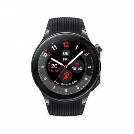 OnePlus Watch 2 3.63 cm (1.43") AMOLED 47 mm Digital 466 x 466 pixels Touchscreen Black Wi-Fi G