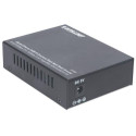 Intellinet Gigabit Ethernet WDM Bi-Directional Single Mode Media Converter, 10/100/1000Base-Tx to 10