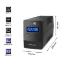 Qoltec Monolith uninterruptible power supply (UPS) Double-conversion (Online) 0.45 kVA 240 W 2 AC ou