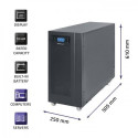 Qoltec 53044 uninterruptible power supply (UPS) Double-conversion (Online) 10 kVA 8000 W